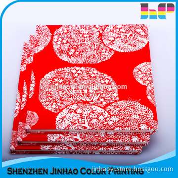 Full color glossy lamination cover hardcover bound note book printing